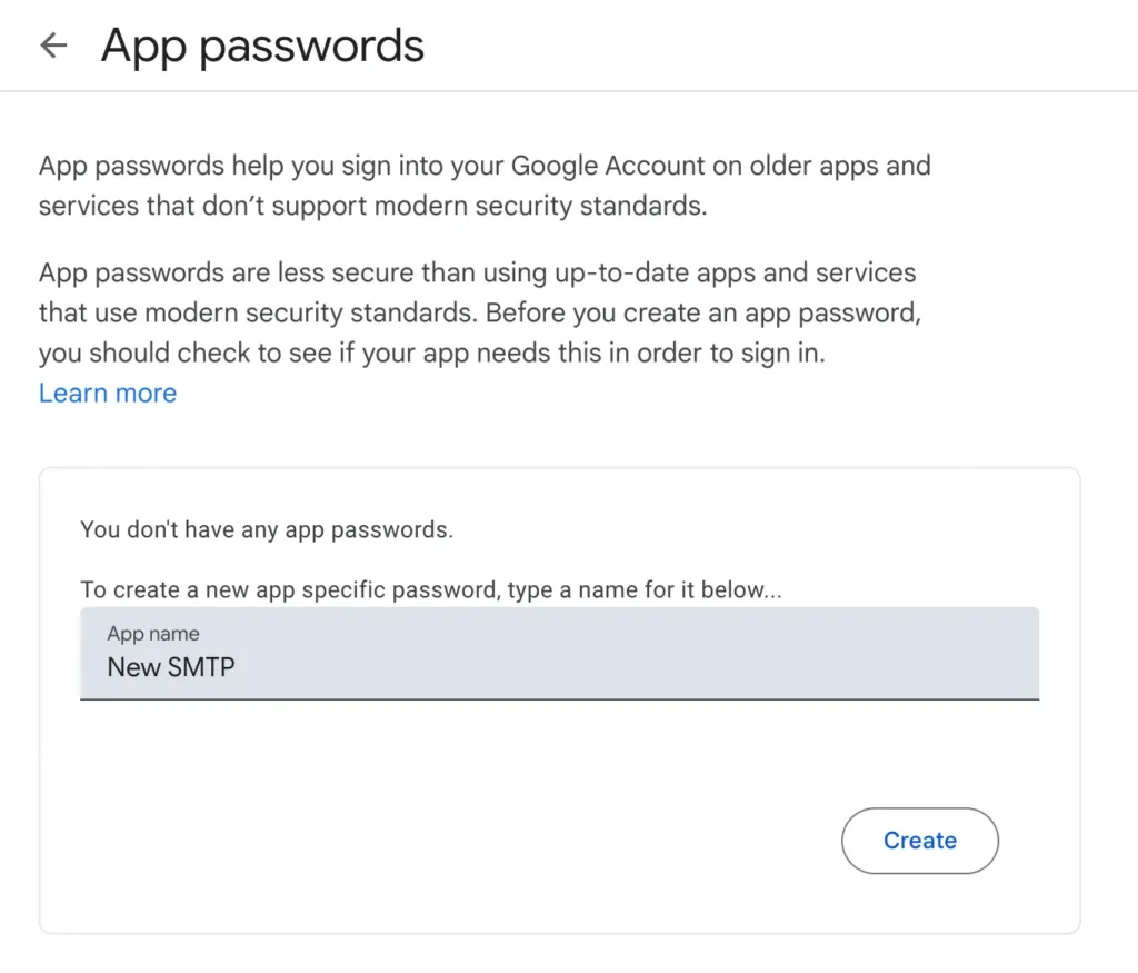 WordPress Not Sending Emails: App Password